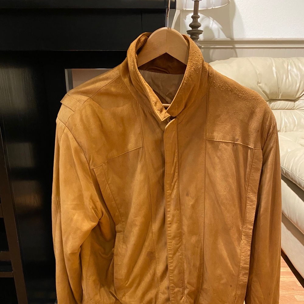 Vintage Neiman Marcus Brand Men’s Suede Bomber.